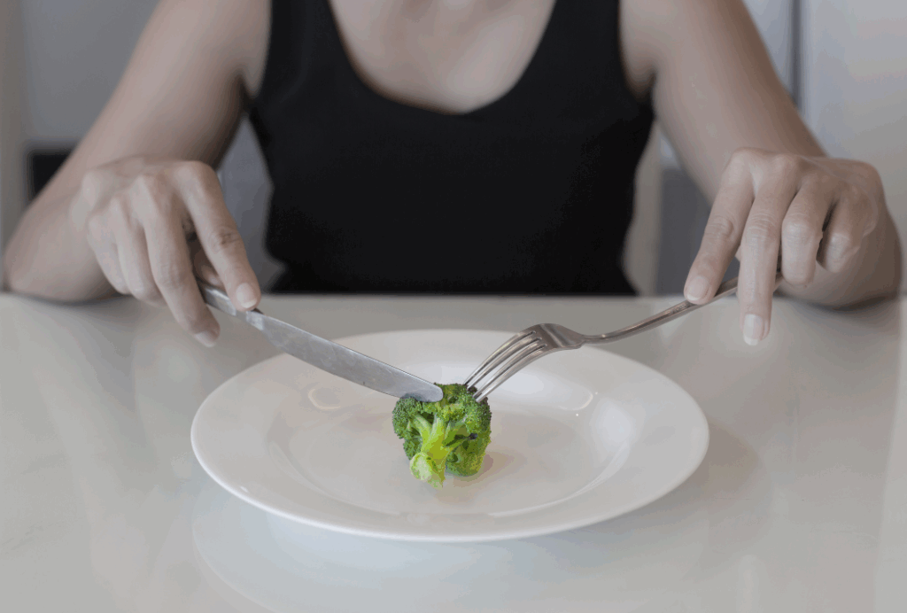 偏食をする女性