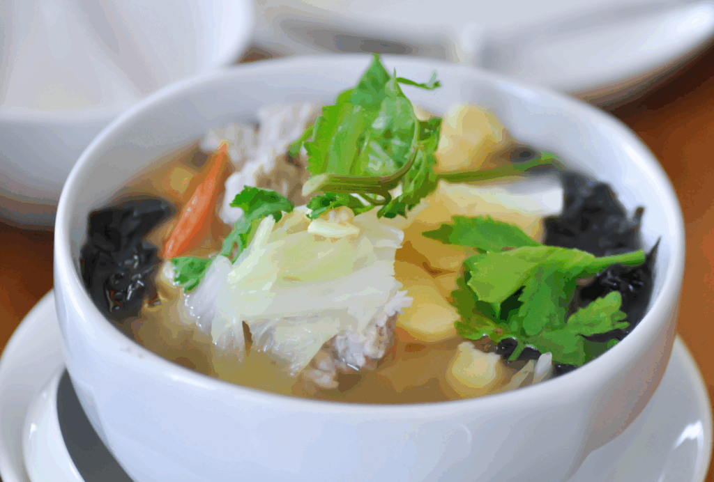 豆腐を使ったスープ