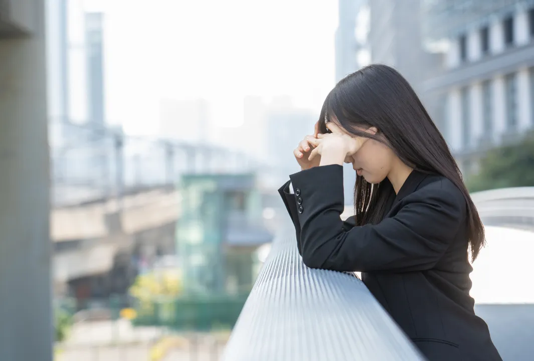 通勤が再開したのに痩せない女性