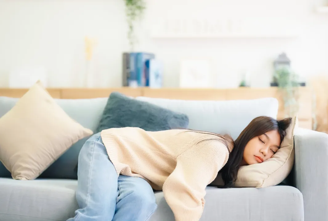運動不足を感じる女性